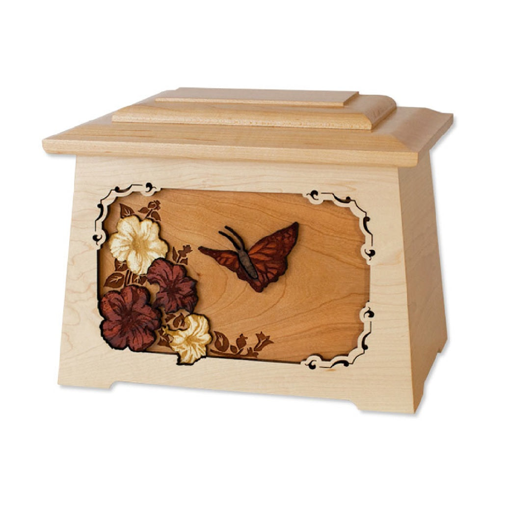 Astoria Maple Carved Butterfly Urn