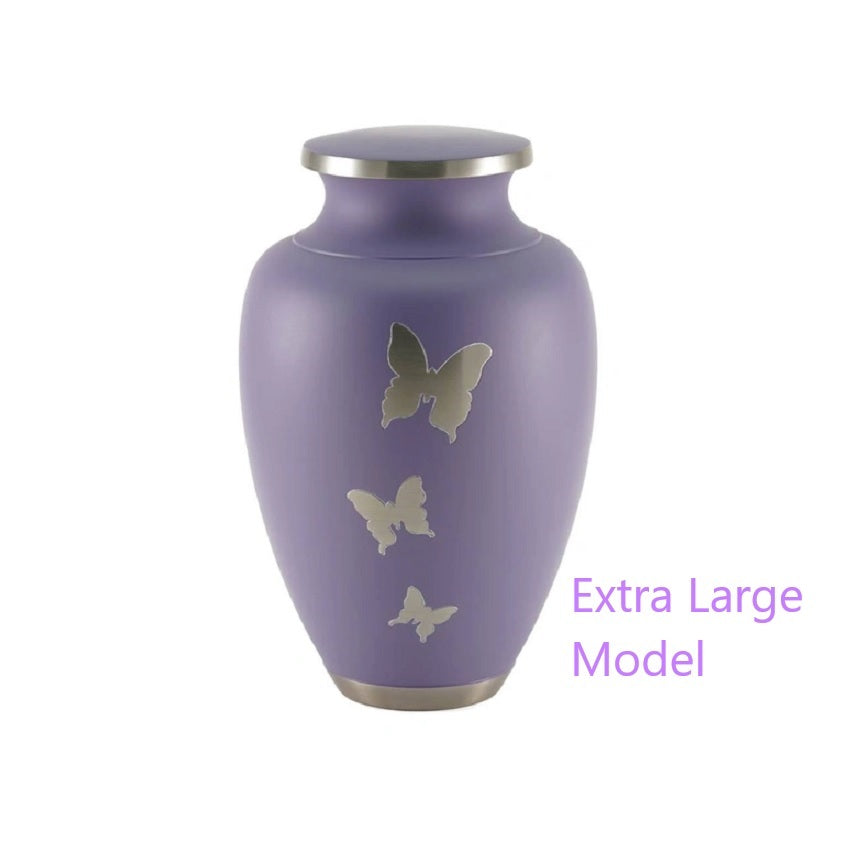 Aria Butterfly Purple Urn Standard and Extra Large