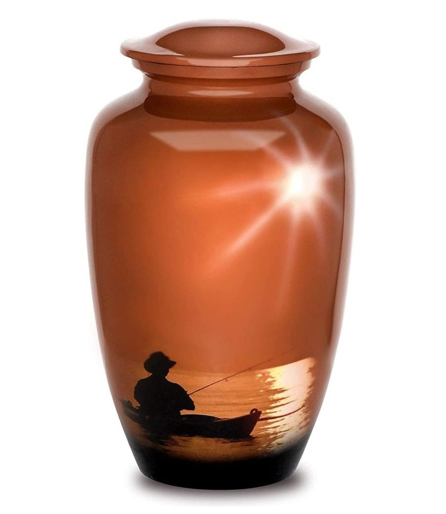 Fisherman Urn Orange