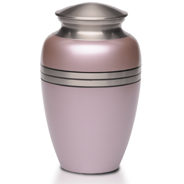 Metallic Pink Urn