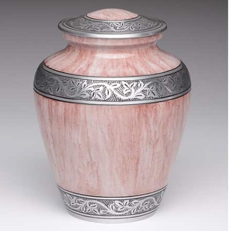 Metallic Pink Urn