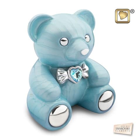 Blue Teddy Bear Urn