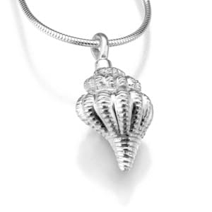Silver Conch Locket For Ashes