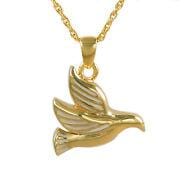 Dove Urn Necklace Gold Plated