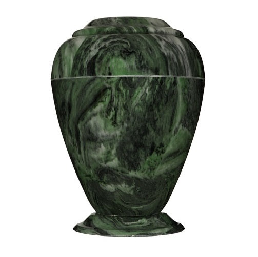 Emerald Green Grecian Marble Cremation Urn