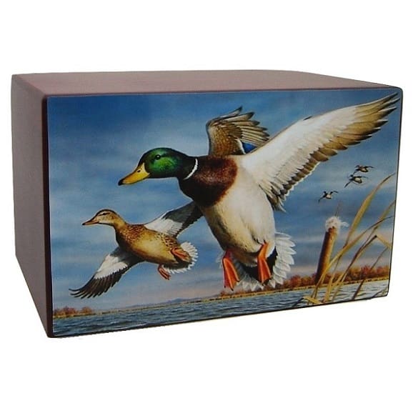 Marshland Ducks Cremation Urn