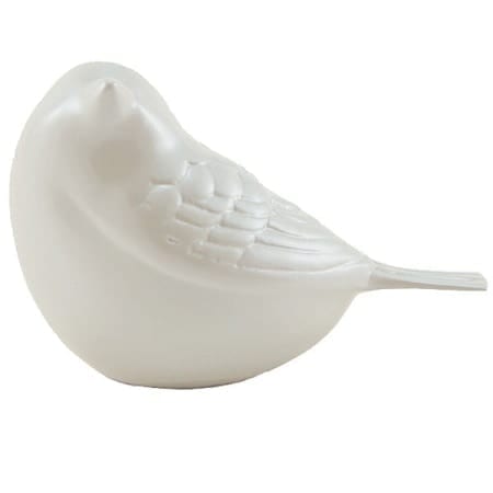 Songbird Keepsake Mini Urn Pearl White