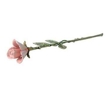 Long Stem Rose Keepsake Urn Pink