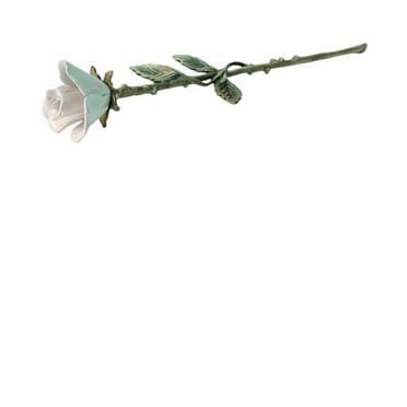 Keepsake Urn Long Stem Rose White