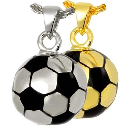 Soccer Ball Cremation Pendant