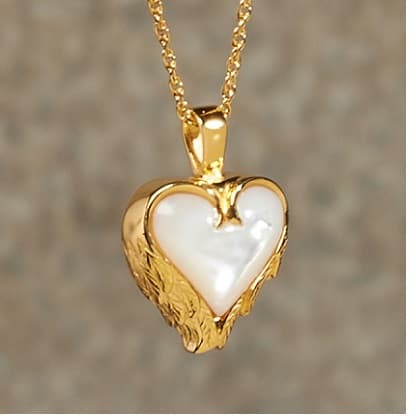 Mother of deals pearl urn necklace