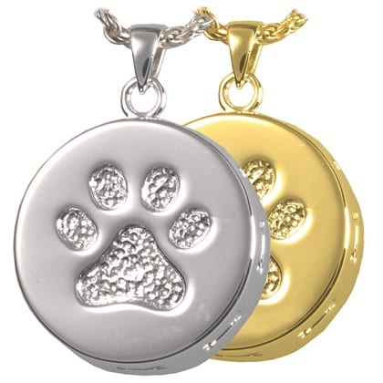 Cat Paw Cremation Necklace