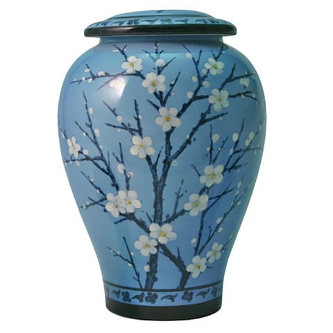 Plum Blossom Ceramic Urn