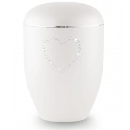 Swarovski Heart Urn Pink