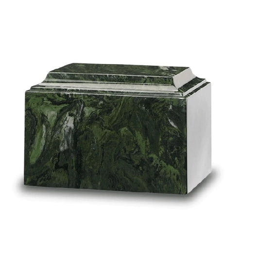Green Cultured Marble Burial Urns