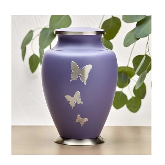 Aria Butterfly Purple Urn Standard and Extra Large