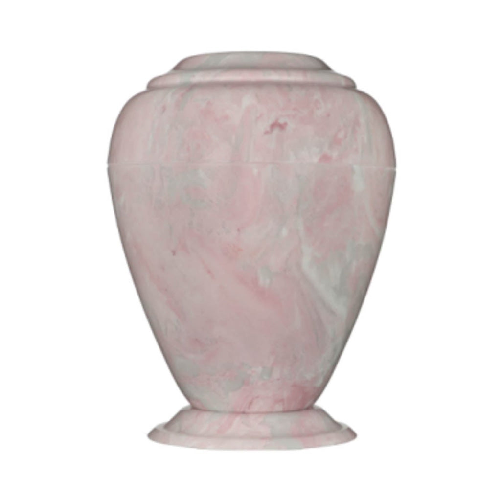 Burial Urn for Ashes Marble Pink Grecian.