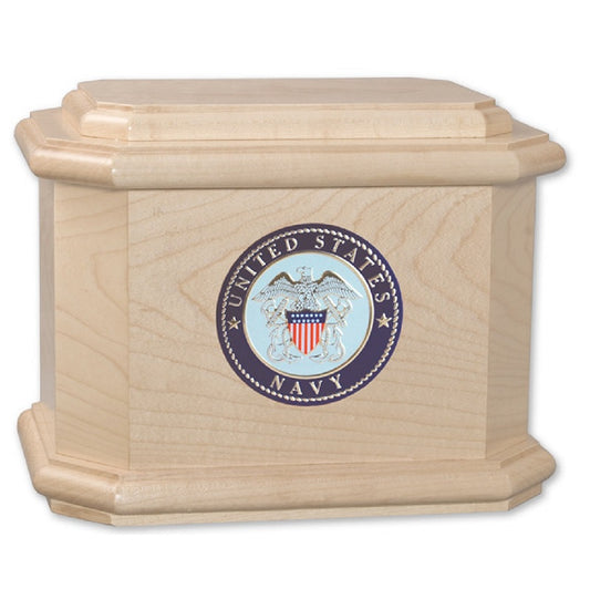 Diplomat Military Urn for Ashes Solid Maple