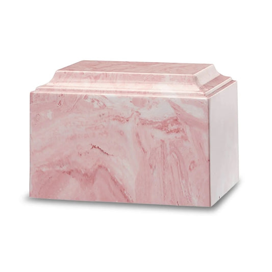 Pink Marble Burial Urn for Ashes