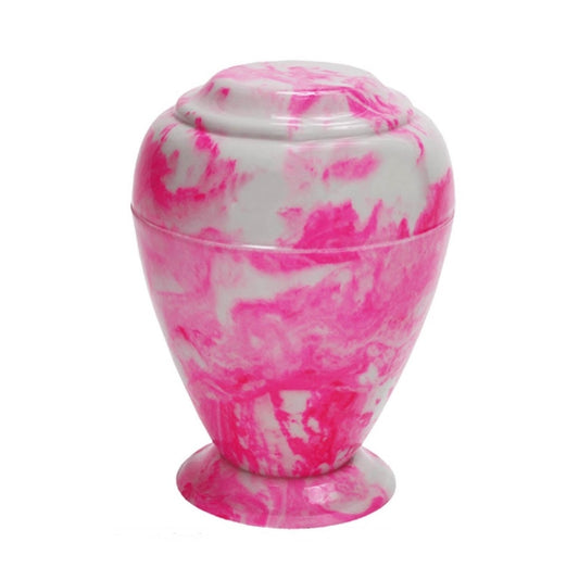 Bright Pink Grecian Cremation Urn