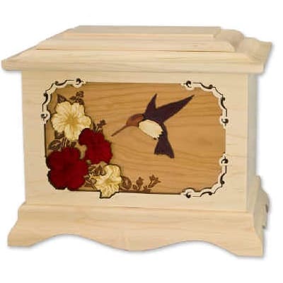 Maple Hummingbird Cremation Urn