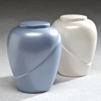 Glacial White Biodegradable Urn
