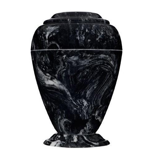 Ebony Grecian Marble Cremation Urn