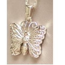 Butterfly Silver Jewelry for Ashes