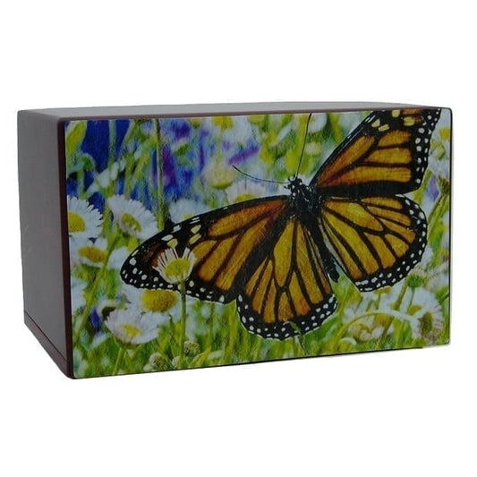 Monarch Butterfly Painting Urn