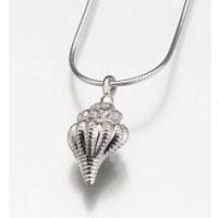 Silver Conch Locket For Ashes