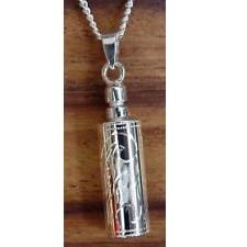Etched Cylinder Jewelry for Ashes