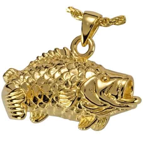 Bass Gold Cremation Necklace