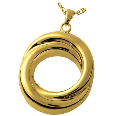 Infinity Love Knot Gold Cremation Necklace
