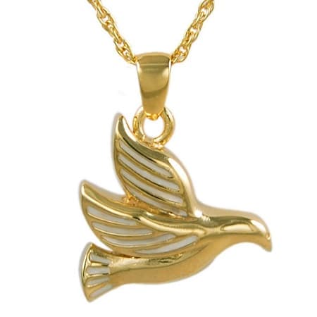 Dove Urn Necklace Gold Plated