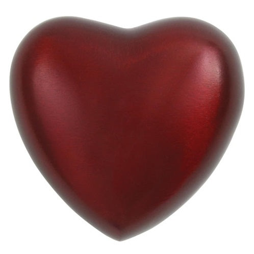 Ruby Red Heart Urn