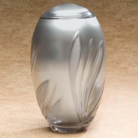 Crystal Bloom Glass Urn