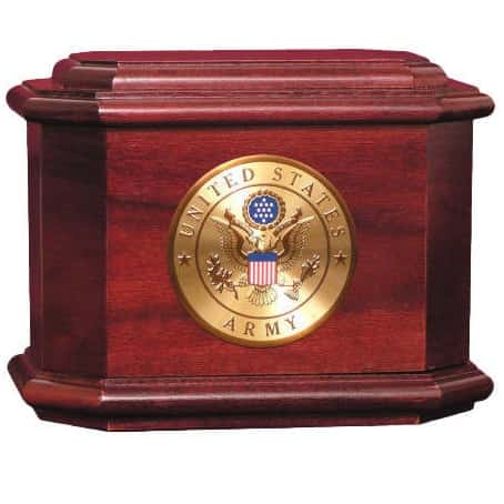 Diplomat Military Urn Rosewood