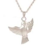 Dove Cremation Urn Necklace