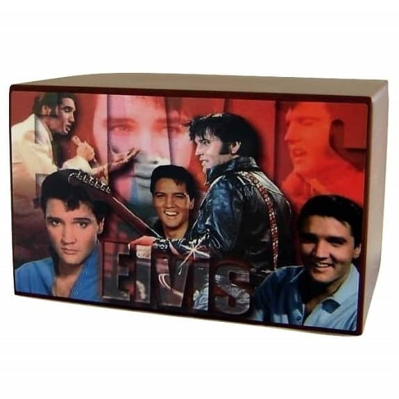 Elvis Color Collage Urn