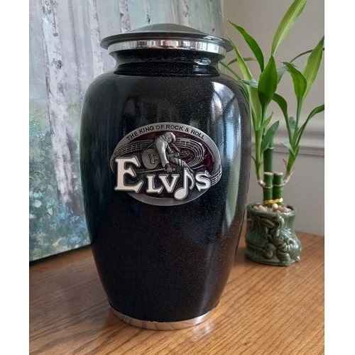 3D Elvis Urn in Black