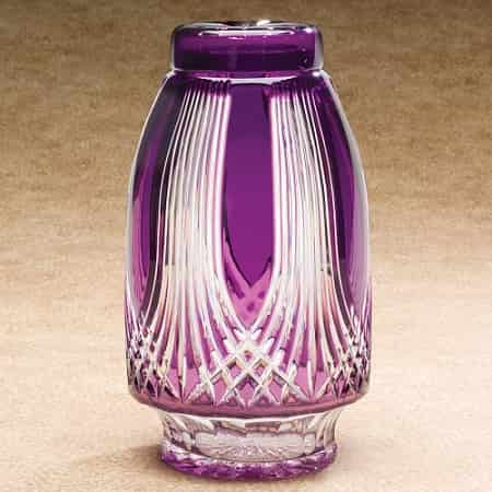 Gothic Glass Purple Urn Amethyst