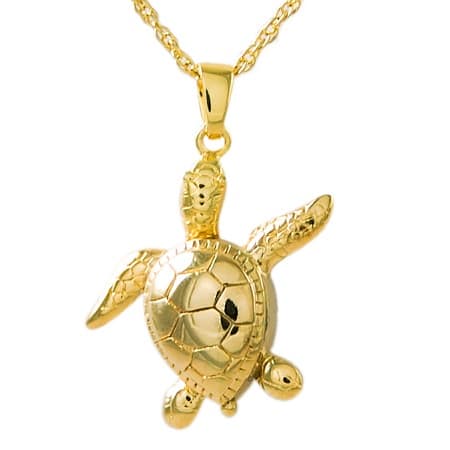 Turtle Cremation Necklace