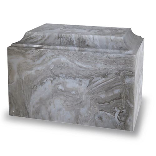 Silver Gray Burial Urn