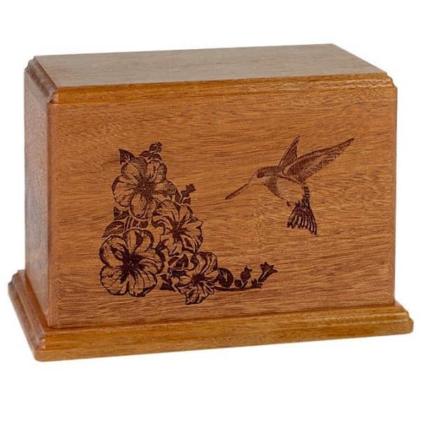 Mahogany Newport Hummingbird Urn