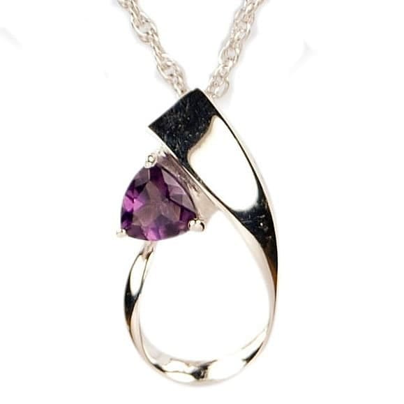 Amethyst and Silver Jewelry to Put Ashes In