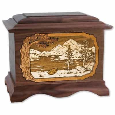 Mountain Lakes Wood Cremation Urns