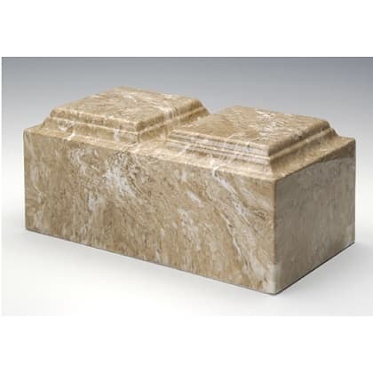 Cream Syrocco Marble Urn for Two