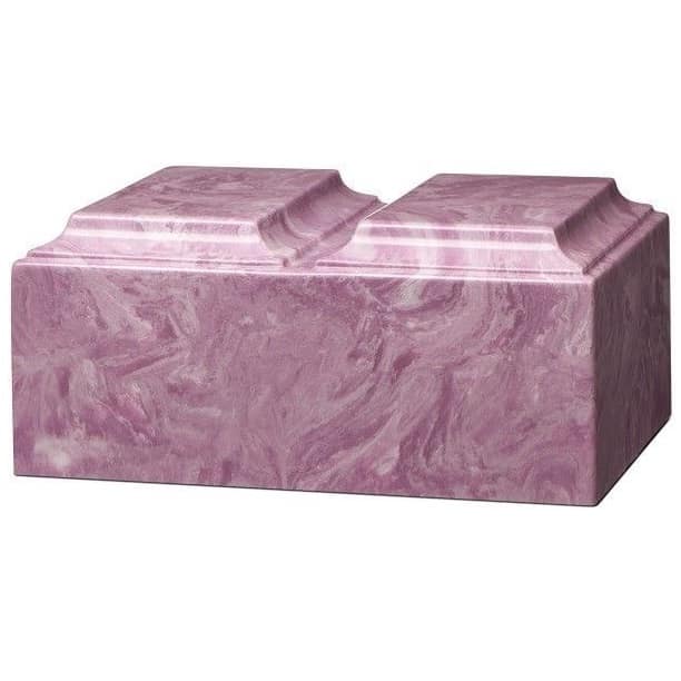 Marble Urn for Two Purple
