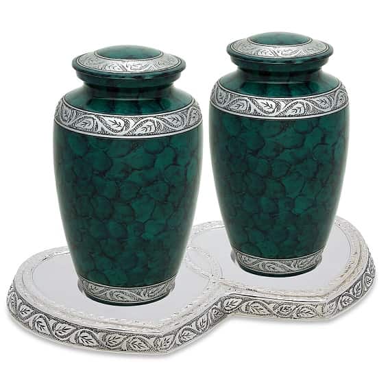 Green Urns for Two Set